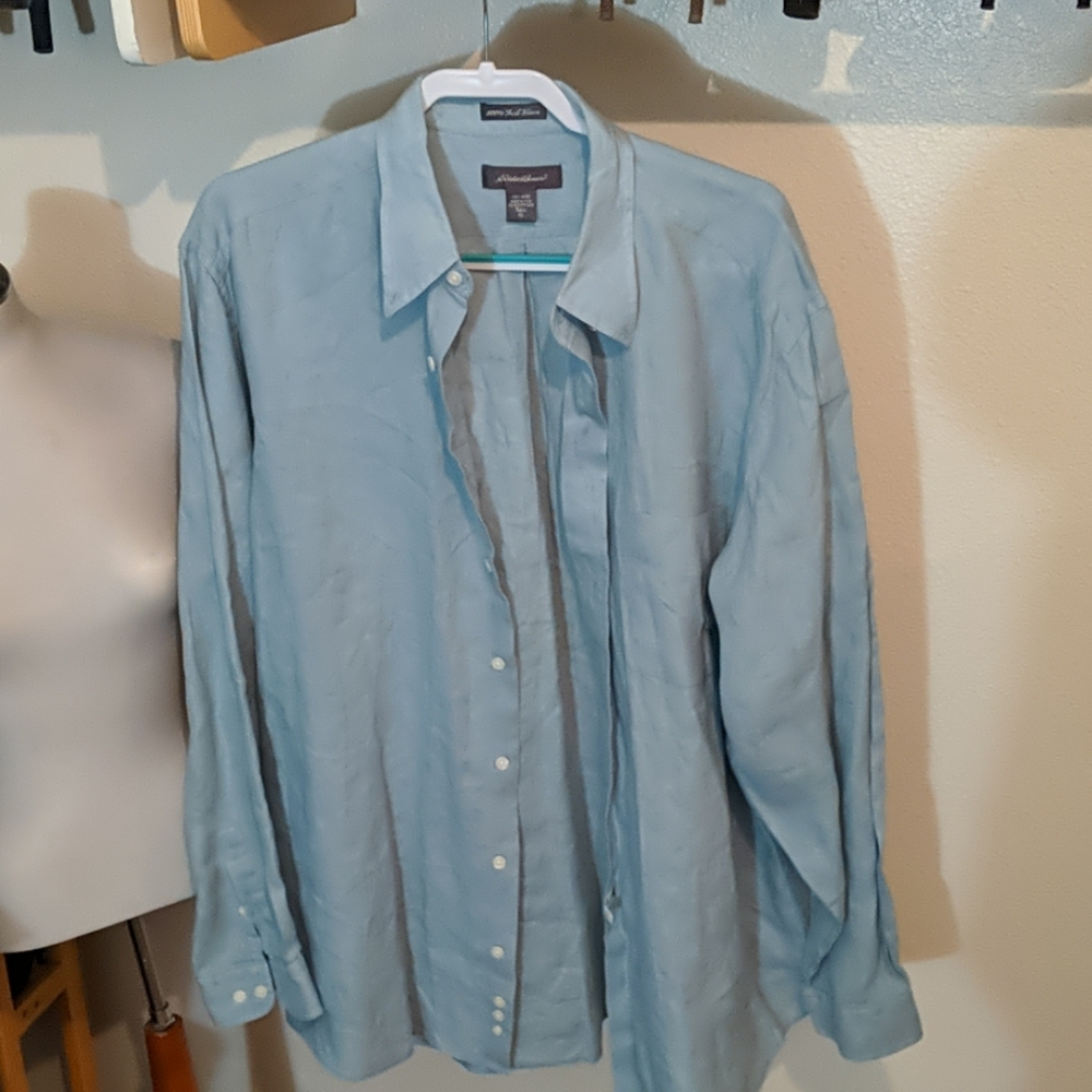 Eddie Bauer Men's Big and Tall Button Down